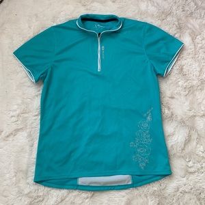 Bike/cycling top, aqua color by Sugoi, size M